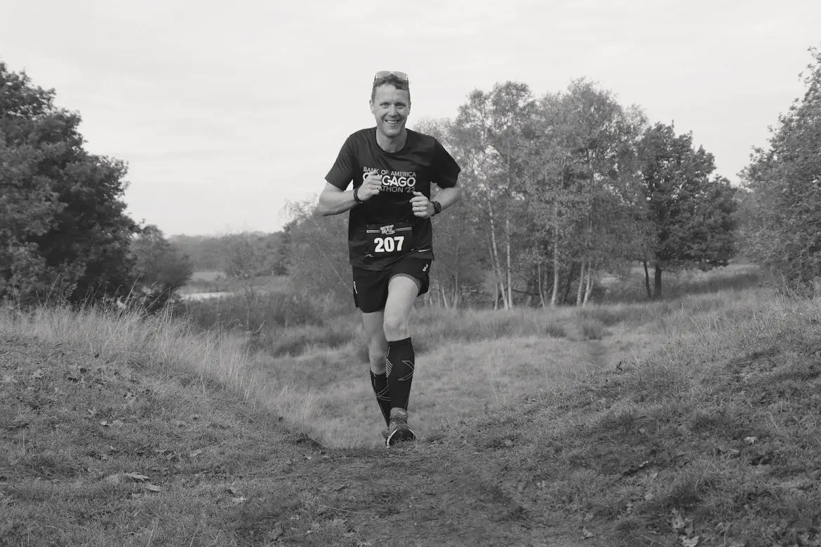 Marcel aan het hardlopen